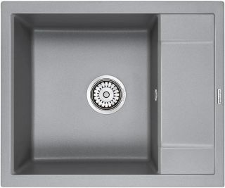 Мойка кухонная Paulmark Flugen PM216050-GRM серый металлик